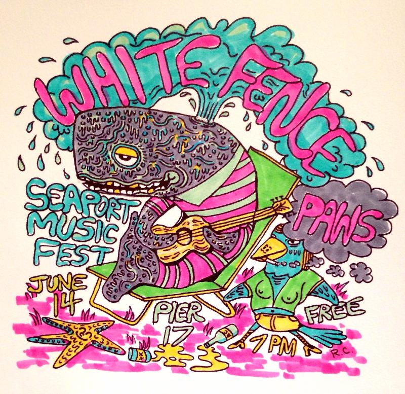 White Fence playing South Street Seaport with PAWS on Friday, June 14