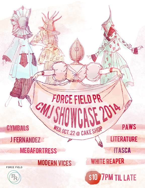 Force Field PR Announces CMJ Showcase 10/22/14 at Cake Shop
