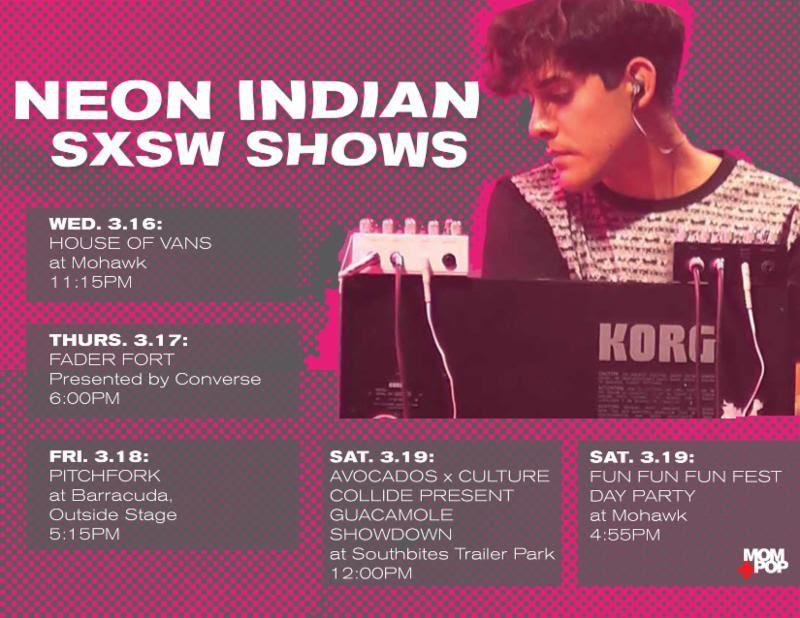 Neon Indian shares SXSW schedule & video commentary for “Slumlord Rising”